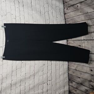 NINA RAYNOR Black Straight Leg Flat Front Pants/slacks Size 40